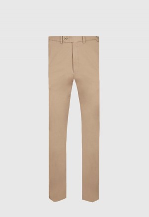 Paul Stuart All Year Weight Khaki Dark Khaki | NZ_PAUL35098