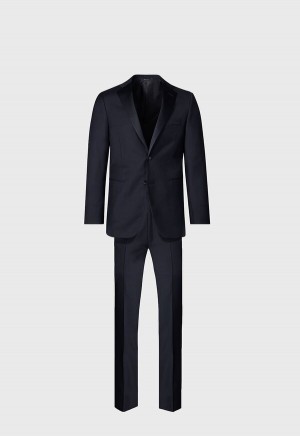 Paul Stuart All Year Wool Tuxedo Black | NZ_PAUL94333