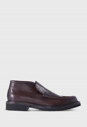 Paul Stuart Barcelona Leather Dark Brown | NZ_PAUL96041