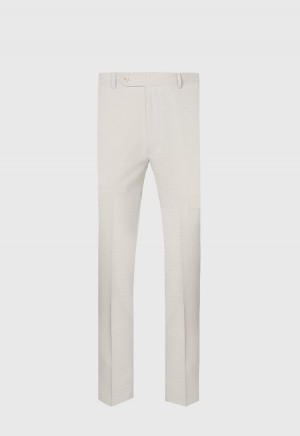 Paul Stuart Beige Spring/Summer Horizontal Pincord Beige | NZ_PAUL12774