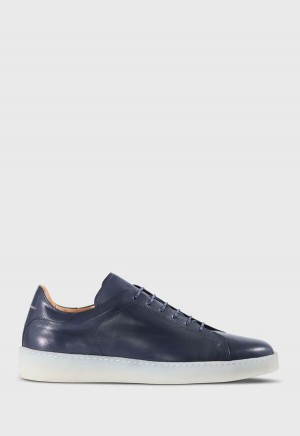Paul Stuart Boston Leather Derby Blue | NZ_PAUL23685