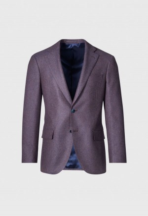 Paul Stuart Cashmere Melange Blue / Purple | NZ_PAUL20975