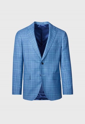 Paul Stuart Cashmere Plaid Blue | NZ_PAUL12230