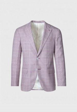 Paul Stuart Cashmere Plaid Purple | NZ_PAUL68884