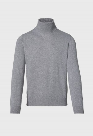 Paul Stuart Cashmere Turtleneck Grey | NZ_PAUL75871