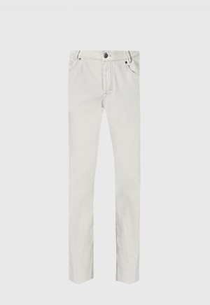 Paul Stuart Classic Five-Pocket Corduroy White | NZ_PAUL33207