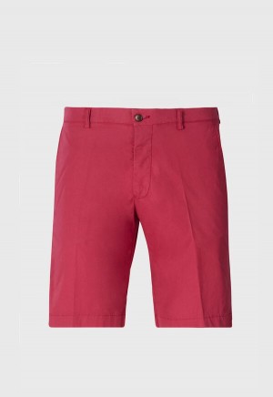 Paul Stuart Cotton Bermuda Short Red | NZ_PAUL98817