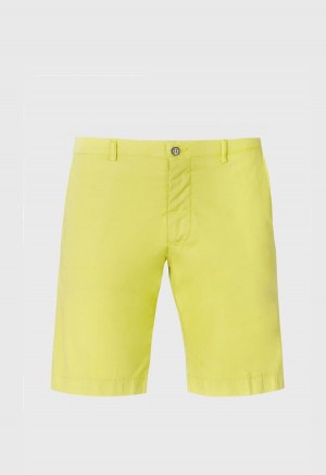 Paul Stuart Cotton Bermuda Yellow | NZ_PAUL50023