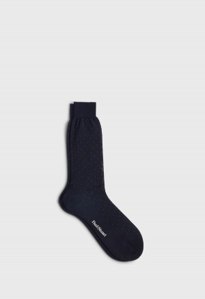 Paul Stuart Cotton Birds Eye Black | NZ_PAUL64536