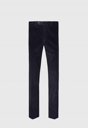 Paul Stuart Cotton Corduroy Navy | NZ_PAUL22658