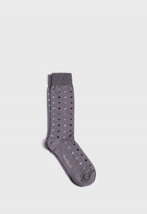 Paul Stuart Cotton Dot Light Grey | NZ_PAUL75766