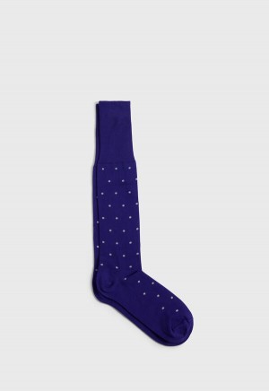 Paul Stuart Cotton Dotted Purple | NZ_PAUL97013