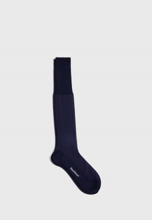 Paul Stuart Cotton Jacquard Purple | NZ_PAUL38075
