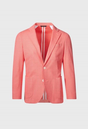 Paul Stuart Cotton Pique Coral | NZ_PAUL34723