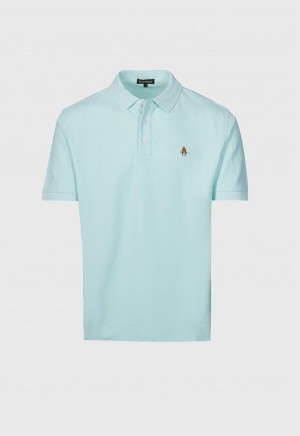 Paul Stuart Cotton Piqué Logo Mint | NZ_PAUL47506