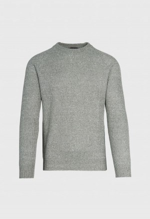 Paul Stuart Cotton & Linen Mélange Crewneck Olive | NZ_PAUL83181