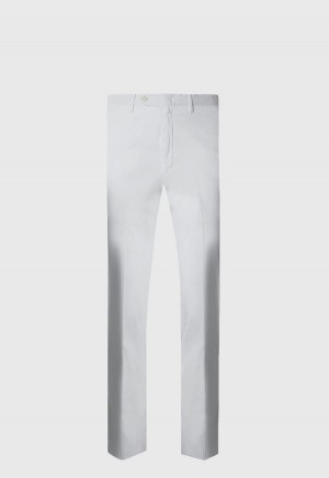 Paul Stuart Cotton & Silk Garment Dyed White | NZ_PAUL31721
