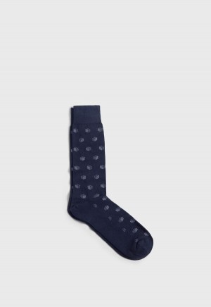 Paul Stuart Deco Motif Navy | NZ_PAUL81640