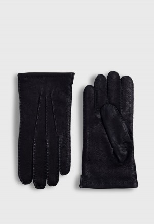 Paul Stuart Deerskin Glove Black | NZ_PAUL57641