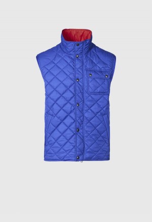 Paul Stuart Diamond Quilted Royal Blue | NZ_PAUL68774