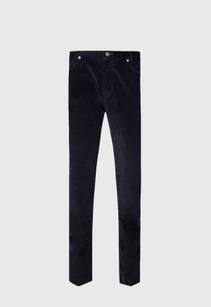 Paul Stuart Five Pocket Corduroy Navy | NZ_PAUL24479