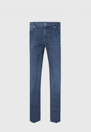 Paul Stuart Five Pocket Cotton and Cashmere Indigo | NZ_PAUL90516