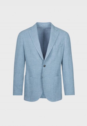Paul Stuart Garment Dyed Basketweave Blue | NZ_PAUL51217