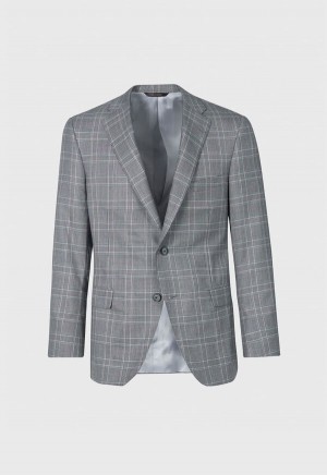 Paul Stuart Glen Plaid Cashmere Paul Black / White / Navy | NZ_PAUL19108