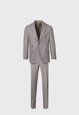 Paul Stuart Glen Plaid Wool Brown | NZ_PAUL62058