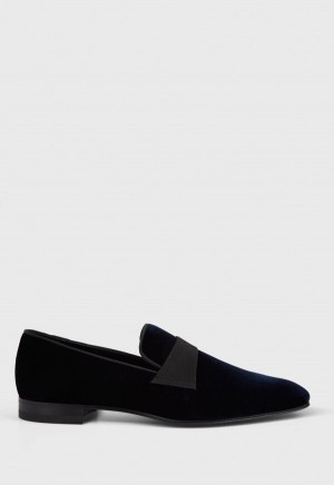 Paul Stuart Heron Patent Leather Formal Blue | NZ_PAUL95261