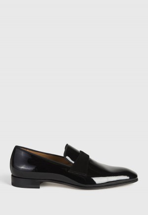 Paul Stuart Heron Patent Leather Formal Black | NZ_PAUL73401