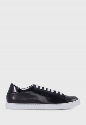 Paul Stuart Homer Leather Black | NZ_PAUL43593