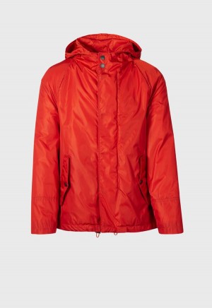 Paul Stuart Hooded Parka Dark Orange | NZ_PAUL21653