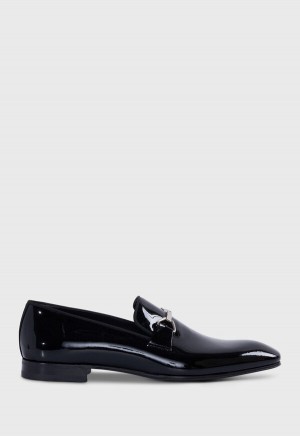 Paul Stuart Horatio Patent Leather Black | NZ_PAUL51612