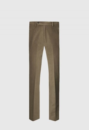 Paul Stuart James Horizontal Corduroy Light Olive | NZ_PAUL87417