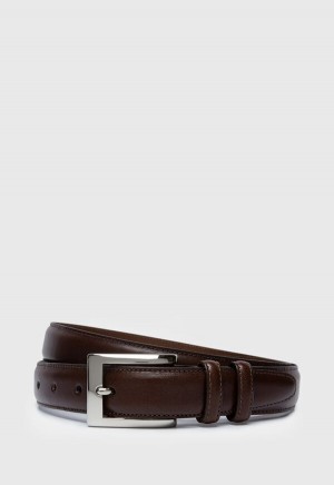 Paul Stuart Kipskin Leather Dress Brown | NZ_PAUL30053