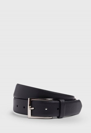 Paul Stuart Leather Dress Black | NZ_PAUL61214