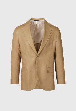 Paul Stuart Linen Brown | NZ_PAUL37018