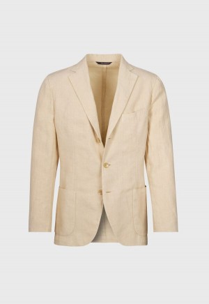 Paul Stuart Linen Garment Dyed Brown | NZ_PAUL79461