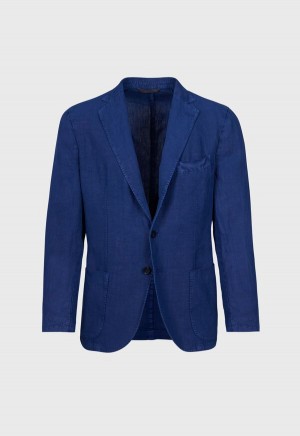 Paul Stuart Linen Garment Dyed Indigo | NZ_PAUL48327