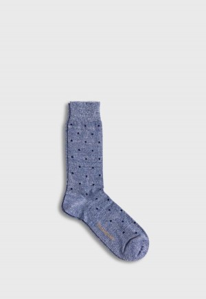 Paul Stuart Linen Mélange Dotted Blue | NZ_PAUL12092