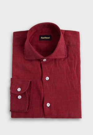 Paul Stuart Linen Red | NZ_PAUL79755