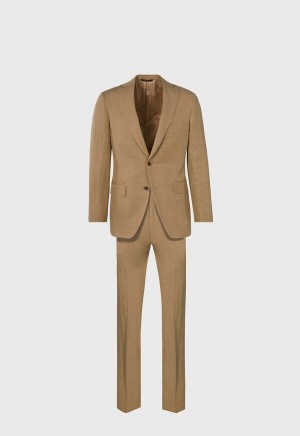 Paul Stuart Linen & Silk Phillip Khaki | NZ_PAUL87375