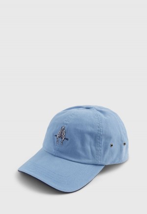Paul Stuart Logo Baseball Cap Light Blue | NZ_PAUL18964