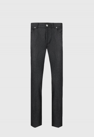 Paul Stuart Merino Wool Five Pocket Olive | NZ_PAUL20450