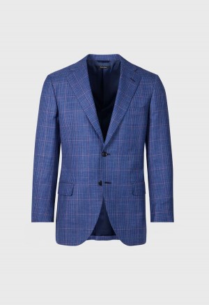 Paul Stuart Plaid Andrew Blue / Red | NZ_PAUL11457