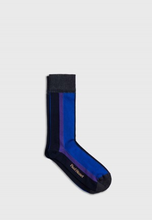 Paul Stuart Racing Stripe Royal Blue | NZ_PAUL61693