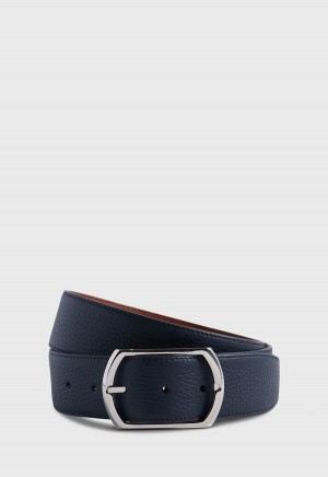 Paul Stuart Reversible Leather Navy | NZ_PAUL43852