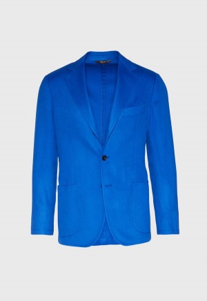 Paul Stuart Royal Blue Cashmere Soft Royal Blue | NZ_PAUL80787