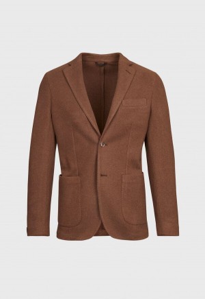 Paul Stuart Silk Jersey Brown | NZ_PAUL82348